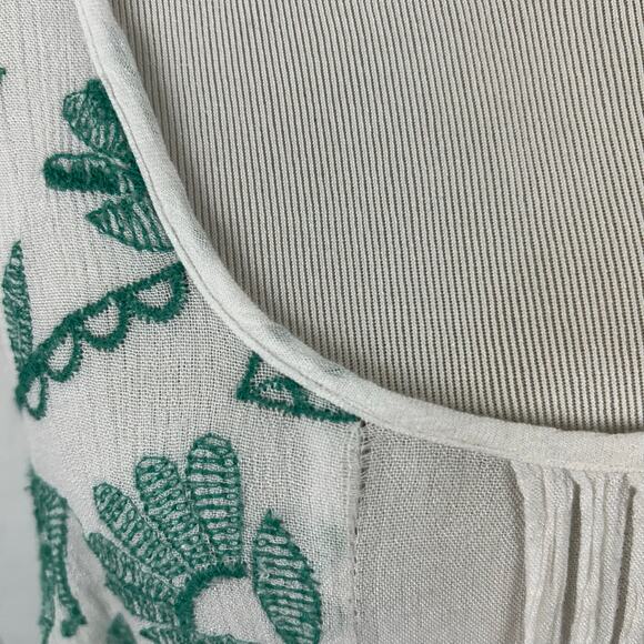 Lilka Anthropologie Women Sleeveless Tank Top Boho Made in India White Large - Picture 9 of 9